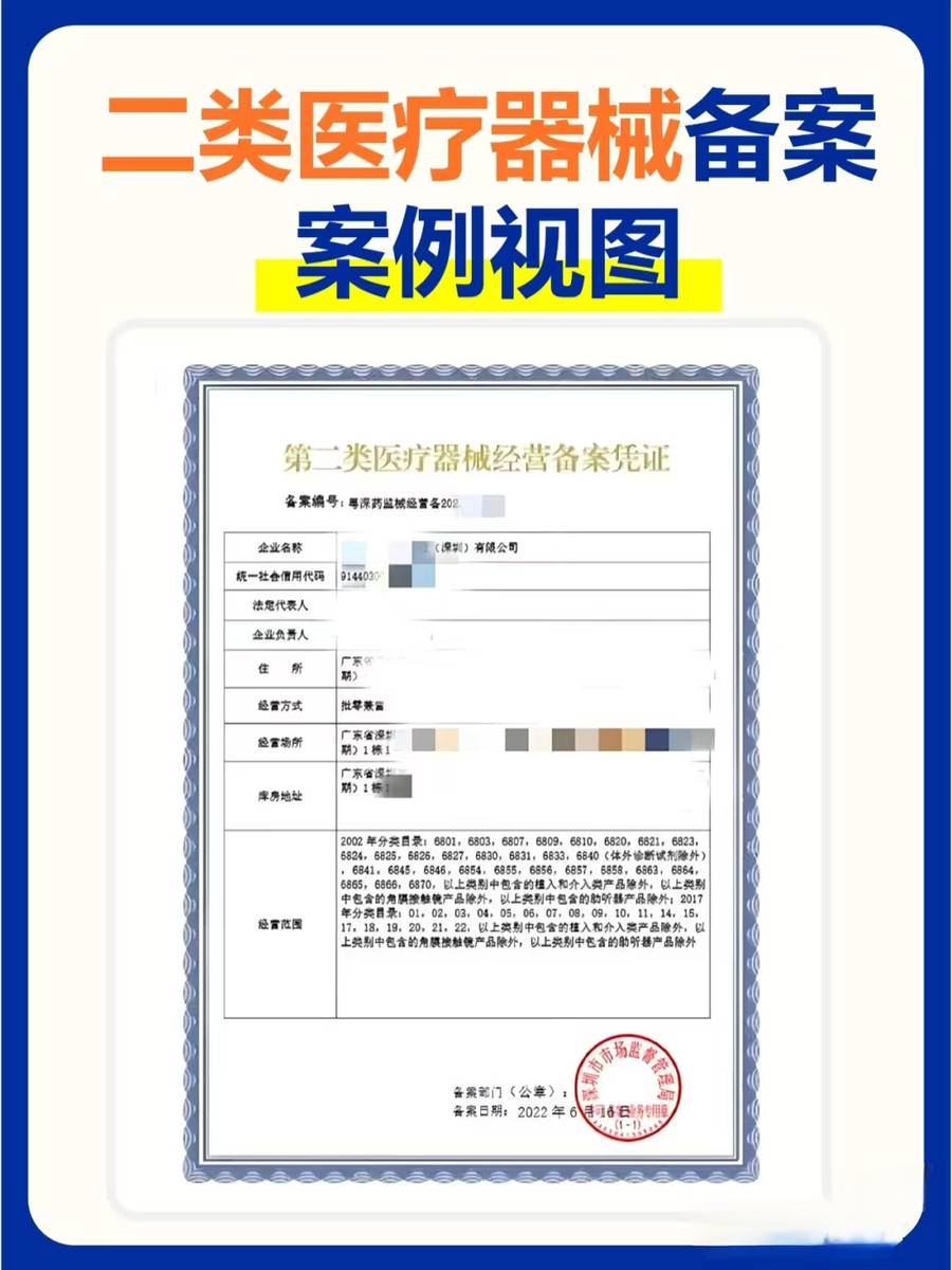 二类,三类医疗器械经营许可证